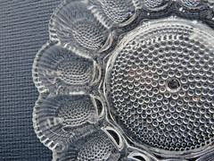 Indiana Glass Hobnail Clear Pattern Deviled Egg Plate 11 1/4″ w