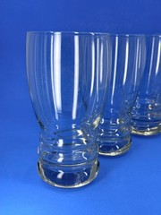 Vintage Set of 4 Libbey Bangles Misty 16 oz Cooler / Tumblers Glasses Vintage