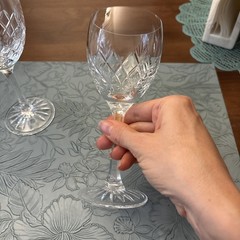 2 Edinburgh Crystal Wine Glasses KELSO Pattern 6 7/8 in.