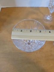 Set of 4 crystal goblets. Beautiful classic design. Starburst base.