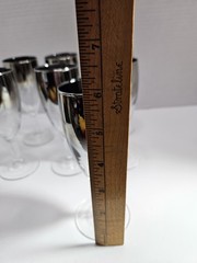 Silver Fade (7) France Wine Cordial Glass 3oz