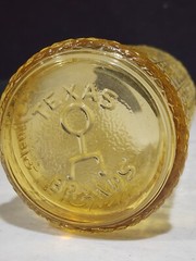 RARE Vintage Imperial Glass TEXAS BRANDS SADDLE 5 7/8″ Drinking Glass Tumbler