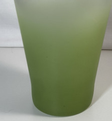 Vintage Blendo Green Satin Frosted Glass Tumbler 12 oz Replacement