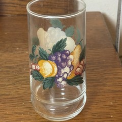Vintage Oneida Fruit Motif Glasses Set of 7 Grape Pear Lemon MCM