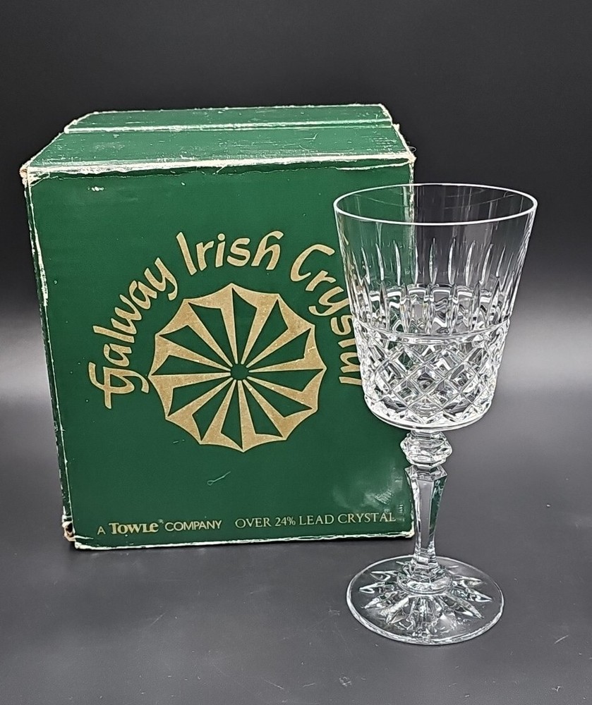 Galway Crystal RATHMORE Set(s) 4 Red Wine Glasses NEW BOXED
