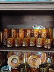 Vtg Libbey Tumber Glasses Set 6 10 Oz Artica Cooler Amber Orange
