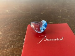 Sky Blue Pebble Ring In Baccarat Crystal Size 56