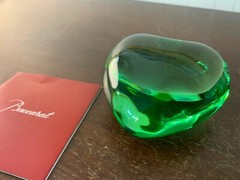 Green Heart Paperweight Love Model In Baccarat Crystal