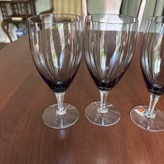FOSTORIA crystal DEBUTANTE pattern Goblet or Glass – 6.75”