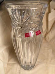 Cristal D’Arques Crystal Vase Art Deco Nouveau Paris France 11 3/4″ Tall Etched