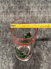 Set of 12 Vintage Libbey Christmas Holiday Tree Drinking Glasses Tumblers 6.5”