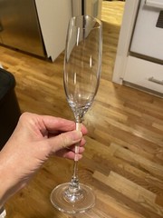 Lenox Solitaire Signature Crystal Champagne Flutes 10” Set of 2 MINT