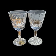 ATLANTIS ISABEL CORDIAL GLASSES, Cut Lead Crystal, Two -4 1/4″, 2 oz, PORTUGAL