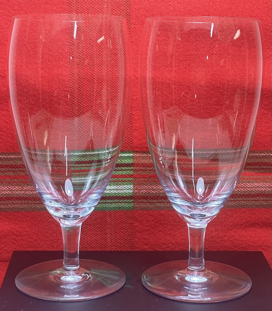 *VINTAGE* Baccarat Crystal RABELAIS (1907-1973) 2 Iced Teas 7″ Made France 14 oz