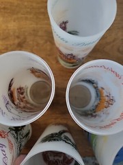 California Scenes 7 Mid-Century Libby’s Frosted Drinking Glasses