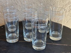 VTG Corelle Coral Tulip Rose Tumblers Water Glasses – 7