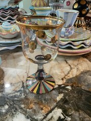 MacKenzie-Childs Foxtrot Water Glass