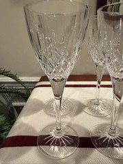 Set of Six Royal Doulton Crystal Wine Goblets Earlswood Collection