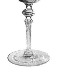 Rare Seneca 1258 Dot & Swag Cut Crystal Water Goblet (s) USA made