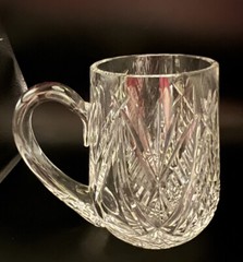 Waterford Crystal Beer Tankard Drinking Mug Cup Handled Large 5”