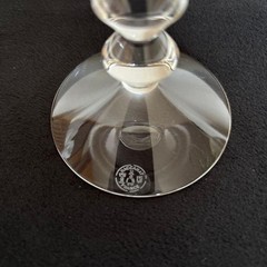 Baccarat Vega Crystal Wine Glass Pair Set 18cm w/ Box vintage used