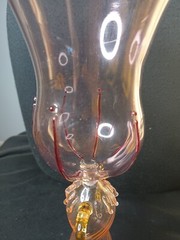 Antique Venetian Murano Italy Salviati? Wine Goblet 10″ Tall 3 1/2 «Mouth ,Rare