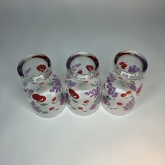 3-24 once Vintage Retro Colorful Fruit Ice Tea Glasses Swanky Swig Granny Core