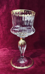 Daum Nancy Ducal Gold Gilt Enamelled Wine Glass