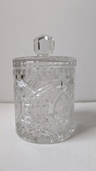 Beautiful Hand Cut Crystal ICE Bucket Cookie Biscuit Candy Jar with Lid