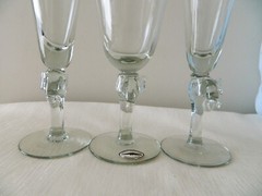 RARE Collectable Swaziland NGWENYA Wine Glasses With Elephant Stems South Africa