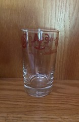 Libbey Bamco Western Highball Glasses 5″ Tooled Leather Sleeves Bull Horse
