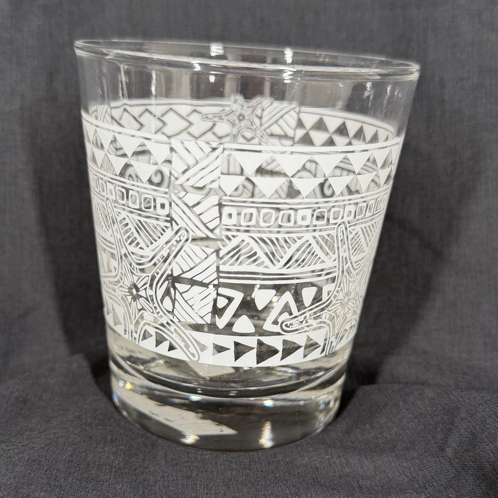 Libbey 1 Tiki Kahiko Rocks Glass, White 13-ounce Tiki Bar Lounge Drink