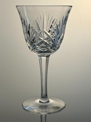 Stunning Vintage Gorham Cherrywood Crystal Watr Goblet 6 7/8″ Tall EUC