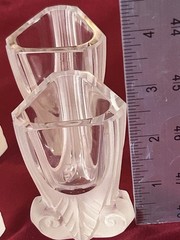 Czech Art Deco Shot Glasses 2 1/2” Hand Blown Set Of 6 2oz