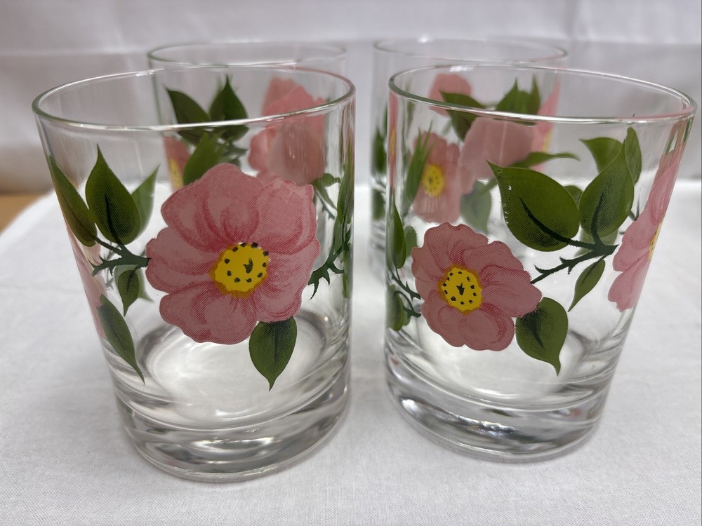 Franciscan Desert Rose Double Old Fashioned Glasses Set of 4