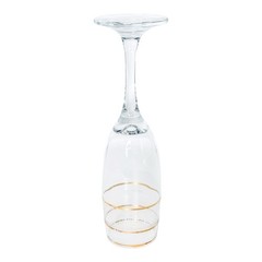 3 Unknown Manufacturer PALOMA GOLD Crystal 24 KT Gold Glass Champagne Flutes