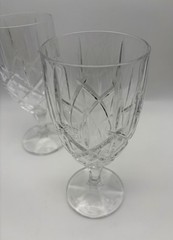 2 Vintage Gorham Crystal Lady Anne Ice Tea Glasses Tall Germany Discontinued