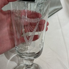 Eamon Glass Etched 6” Irish Coffee Ireland Harps Shamrocks Glass – Set of 3