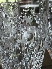 Rogaska GALLIA 4 Crystal Iced Tea Or Water Low Goblets Star Foot 8″