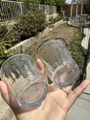 antique Pasabahce Set Of Two Glasses