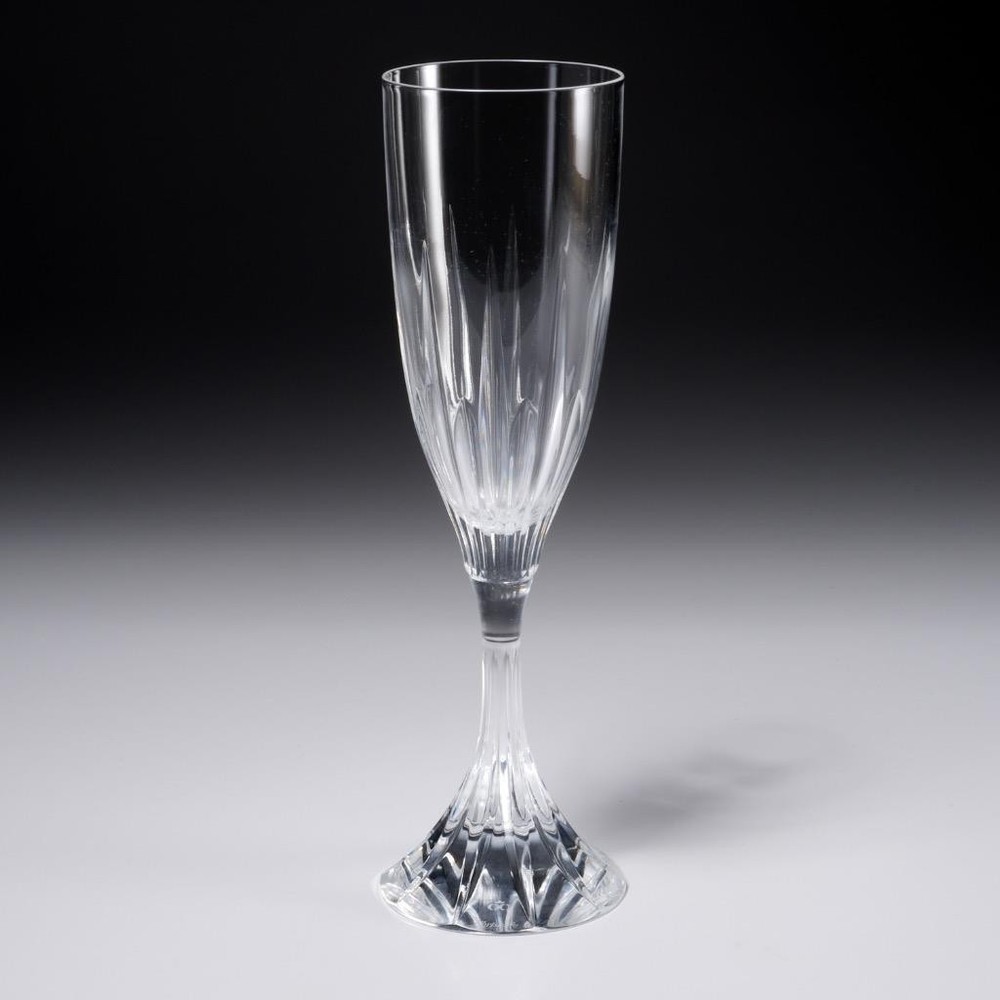 Christofle France Cathédrale Basilique Crystal Champagne Flute Glass