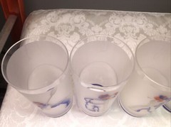 French Art Deco Sailor Frosted Glass Tom Collins Highball Glass – Set Of 6 -RARE