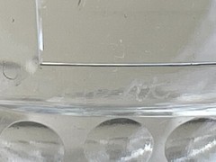 Thomas Webb Engraved Coal Tit Bird Crystal Drinking Glass Goblet ENGLAND