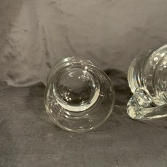 ‘Tumble Up’ Carafe Jug Pitcher W Nesting Glass 7 In Nightstand Desk Water Drink