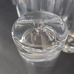 4 Vintage Krosno Poland Crystal Controlled Bubble Highball 6 1/8″ – R1