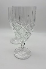 2 Vintage Gorham Crystal Lady Anne Ice Tea Glasses Tall Germany Discontinued