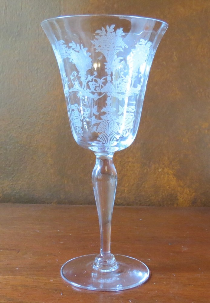 Morgantown Mayfair Clear #7711 Stem 7 5/8” Water Goblet(s)