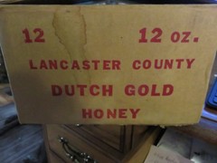 4 Vintage Lancaster Co Dutch Gold Honey 4 3/4″ Beehive Glass Jar Tumblers NEW