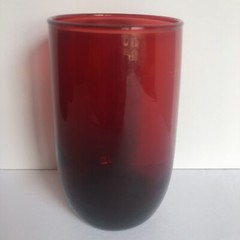 Vintage Anchor Hocking Royal Ruby Juice Glasses 8 Oz Round 4.25″ Set of 7