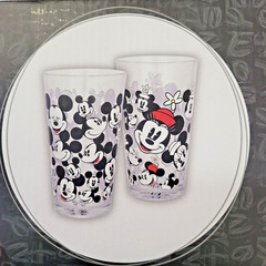Disney Minnie Mouse All Over Glass Tumbler 16 oz Collectible Glassware